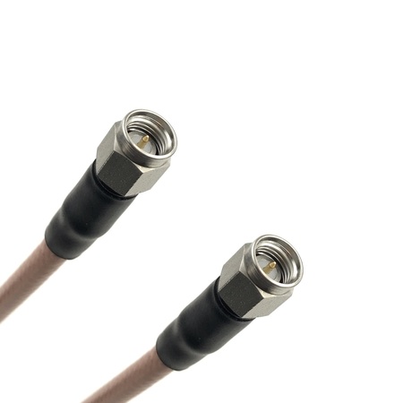 REMINGTON INDUSTRIES RG-400 Coaxial Cable Assembly w/SMA (Male) to SMA (Male) Connectors, 50 Ohm Impedance, 50 ft Length R-CX-1000-600